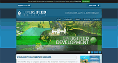 Desktop Screenshot of diversifiedresorts.com